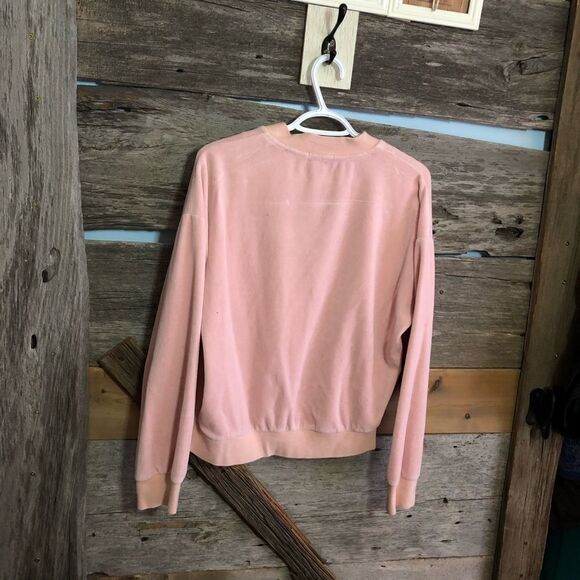 𝅺forever 21 Size Large Pink Valour Sweater Jacket - Picture 3 of 5